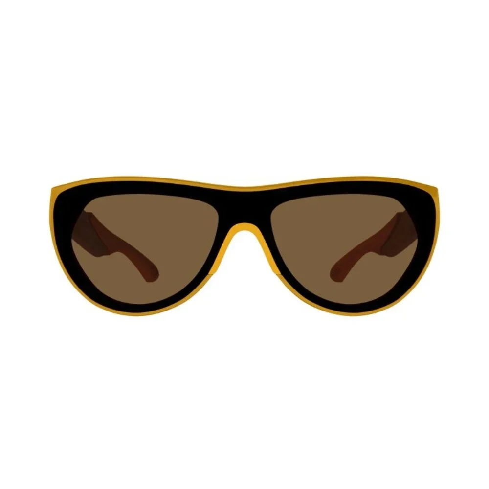 NEW BOTTEGA VENETA SUNGLASSES, UNISEX BROWN ORANGE EYEWEAR BOTTEGA VENETA